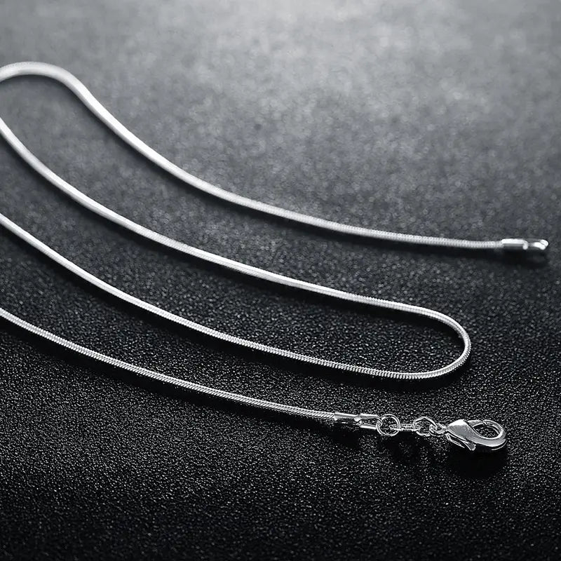 zilveren neutrale ketting