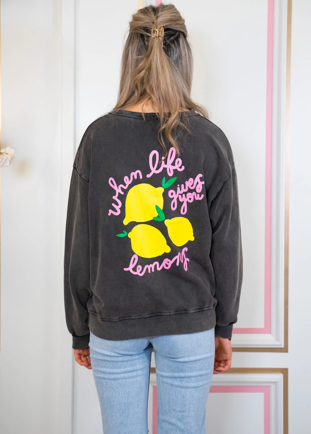 citroen sweater donker grijs