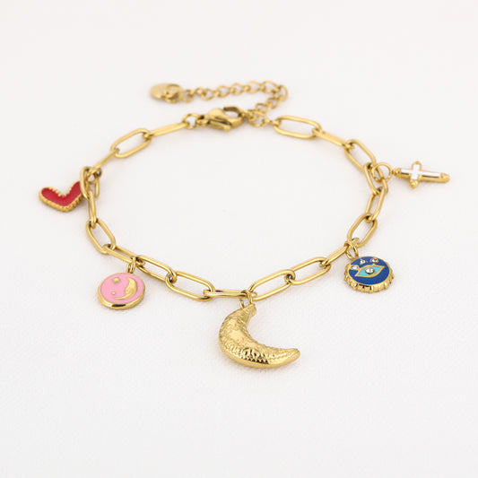 Bedels armband maan