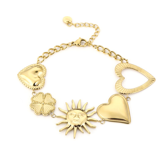 XL bedels armband Hart
