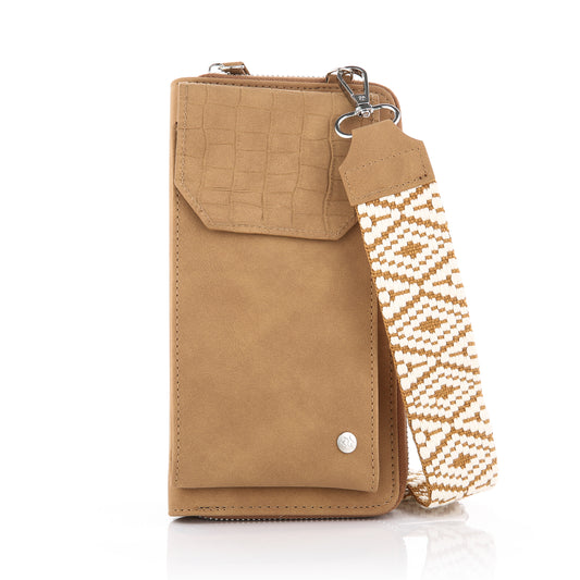 Crossbody tas Camel